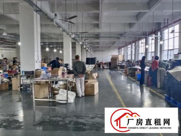  厚街白濠工业区新出楼上1500平带现成办公室装修全新地坪漆水