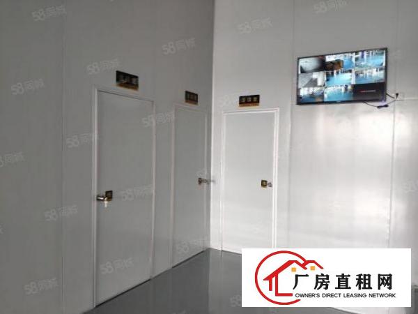  厚街新出楼上1500平口罩厂装修厂房，办公室地坪漆拎包入住