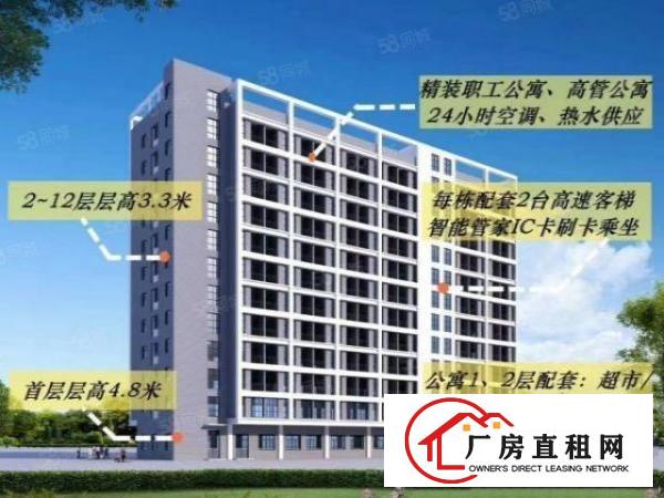  大岭山新出标准楼房可排污，有现成排污证，排污管道厂房招租