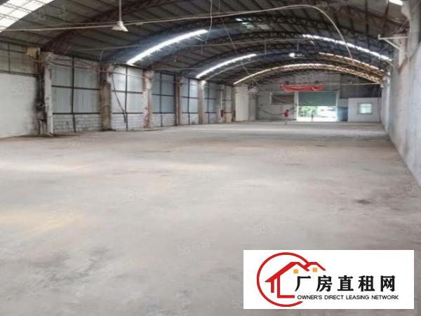  下虎山单一层2640平砖墙铁皮顶钢构厂房出租可做小污染行业