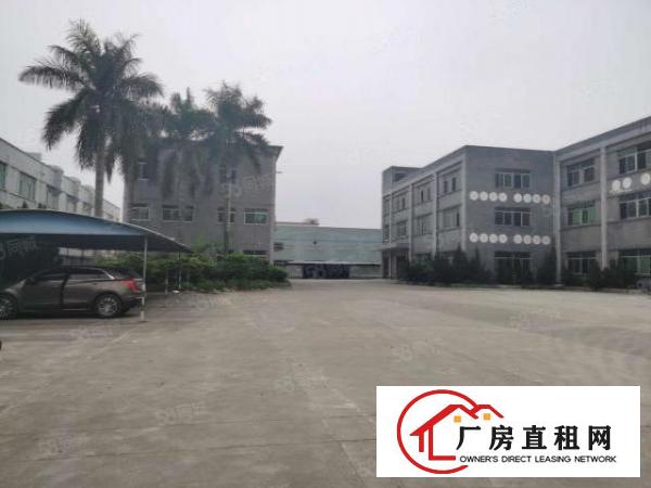  大朗蔡边新空出标准厂房一楼1900平出租空地超大，厂房方正