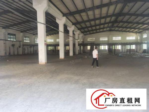  大朗水口工业区房东单一层独院钢构厂房2100平出租，9米高