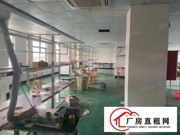  塘厦楼上898平厂房出租带无尘车间办公室流水线可做数据线电子
