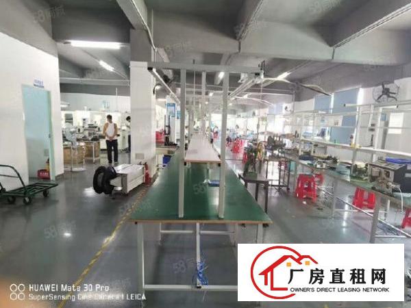  塘厦科苑城工业园楼上870平带装修厂房出租，有办公室，无转让