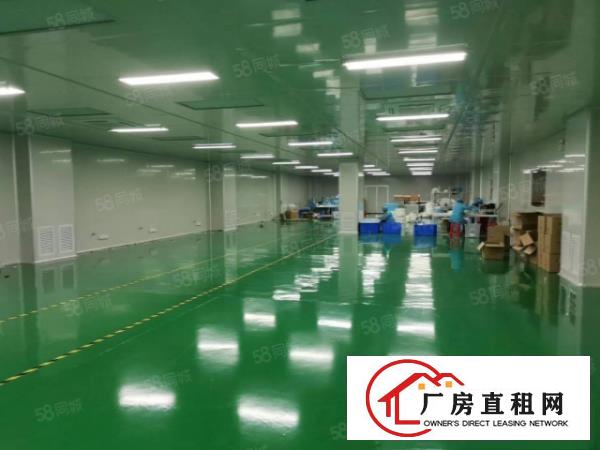  塘厦四村2600平无尘车间，现成装修风淋空调，可做口罩电子类