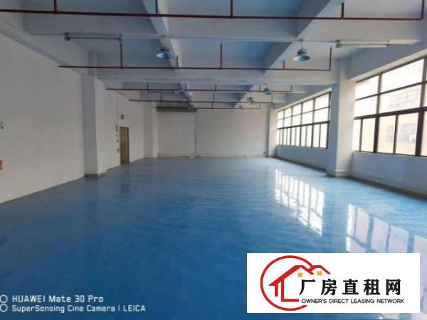  凤岗大工业园区全新地坪漆厂房出租楼上1200平米带3吨货梯