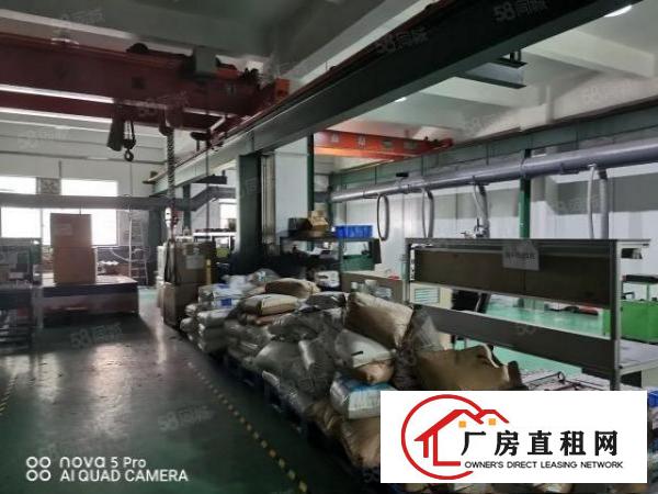  凤岗五联一楼560平厂房出租现成行车地坪漆适合各种行业
