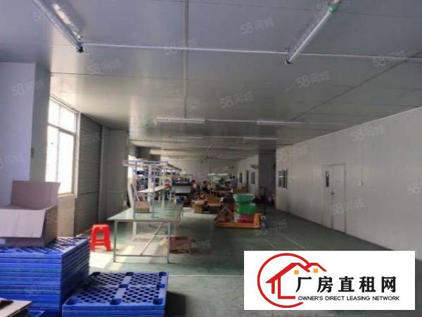  凤岗五联厂房出租750平带精装修办公室水电齐全绿色地坪漆