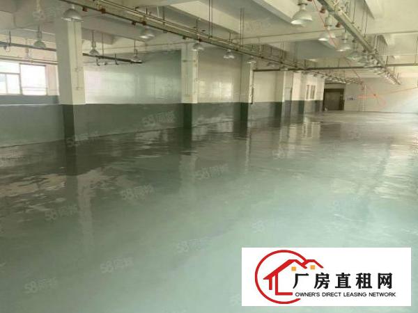  凤岗靠近平湖带地坪漆厂房出租楼上1500平米已翻新水电齐