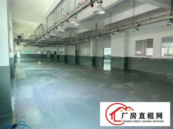 凤岗靠近平湖带地坪漆厂房出租楼上1500平米已翻新水电齐