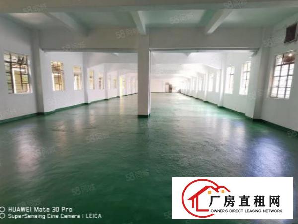  凤岗雁田小型加工厂房3楼500平实际面积全新地坪漆2吨货梯