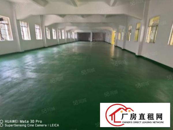  凤岗雁田小型加工厂房3楼500平实际面积全新地坪漆2吨货梯
