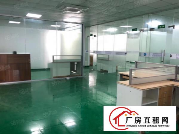  凤岗楼上850平无尘车间带前台独立办公室地坪漆主线到车间