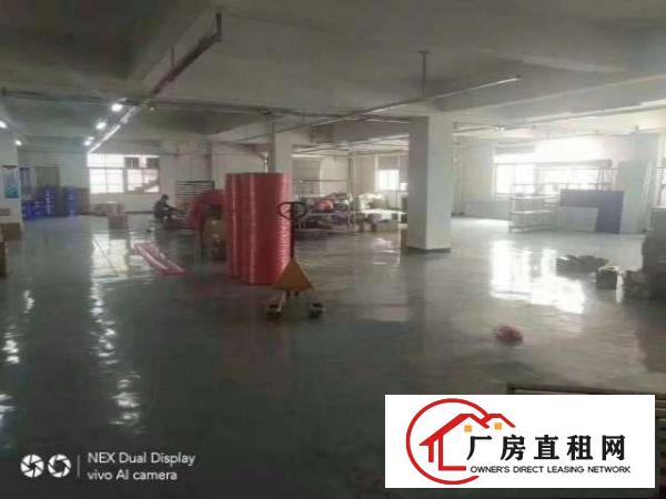  清溪镇大型工业园楼上1500平方厂房出租环，可办环评易招工。