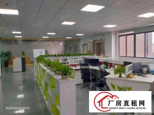  清溪三中新出原房东厂房2楼3000平方带现成办公室地坪漆