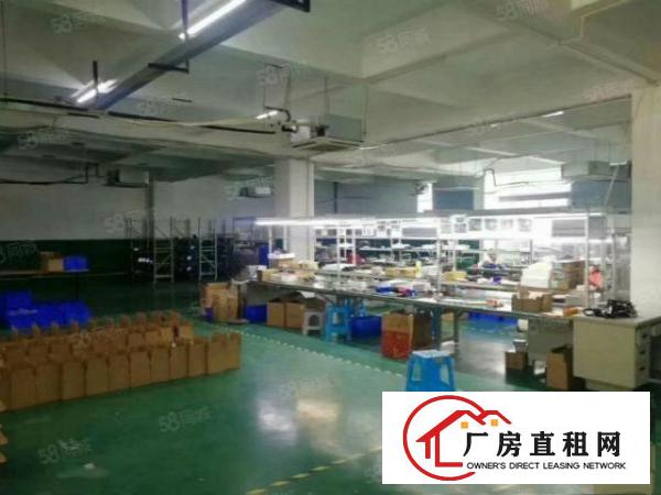  清溪松岗村二楼标准厂房1020平带装修可分租（水电齐全）
