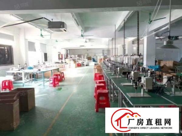  清溪三中楼上1100平电子加工带装修办公室地坪漆厂房出租