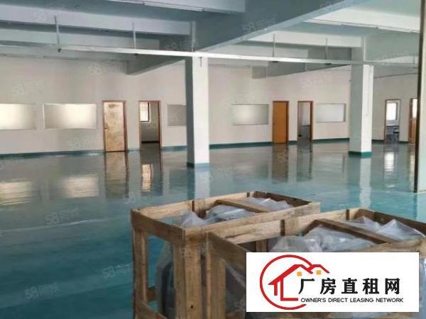  常平形象优美一楼1545平带地坪漆装修正规厂房，口罩机厂