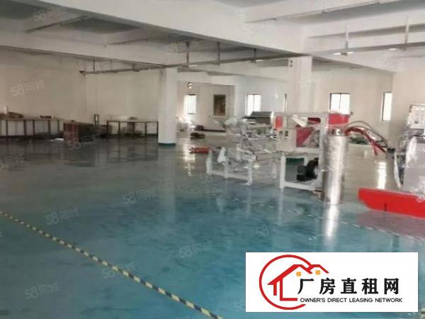  常平形象优美一楼1545平带地坪漆装修正规厂房，口罩机厂