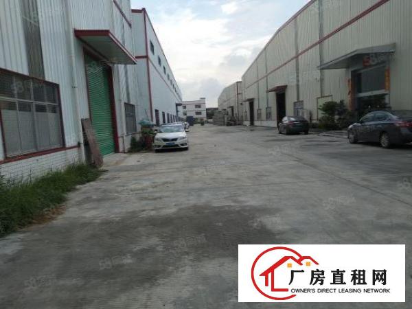  企石独院厂房单一层精装修钢钩超大空地工业用地可办环评