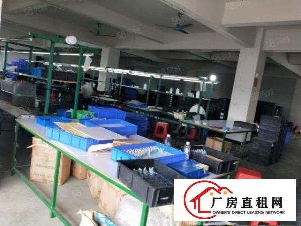  石排庙边王楼上标准厂房700方租11元，现成办公室车间水电